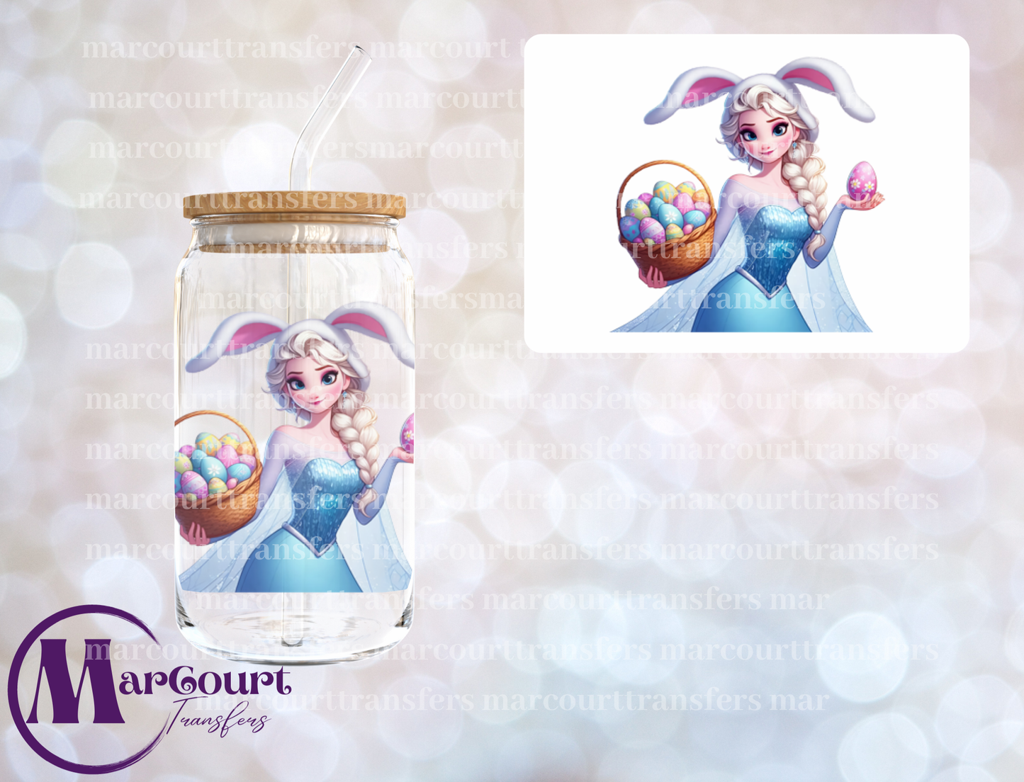 ELSA EASTER-DECAL-UV DTF CUP WRAP