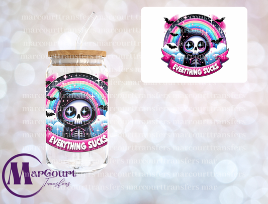 EVERYTHING SUCKS SKELLY 2-DECAL-UV DTF CUP WRAP