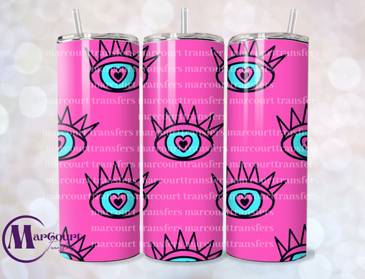 EVIL EYE HEART EYES-SKINNY TUMBLER TRANSFER