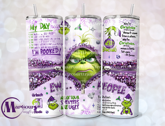 EW PEOPLE GRINCH PURPLE-20-SKINNY TUMBLER TRANSFER (SUBLIMATION)