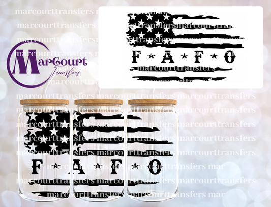 FAFO FLAG-16 0Z-UV DTF CUP WRAP