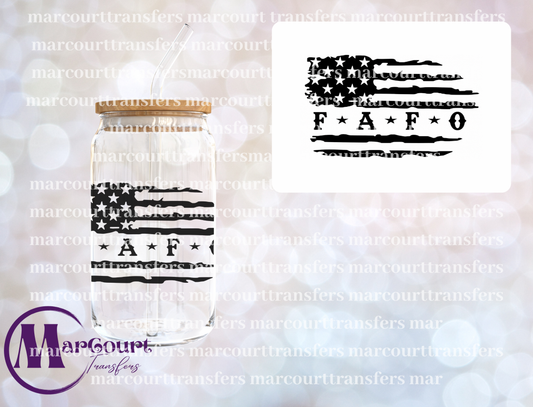 FAFO FLAG-UV DTF CUP WRAP