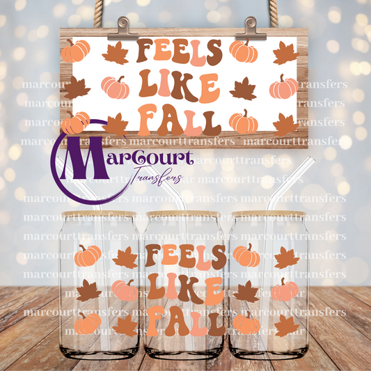 FEELS LIKE FALL-16 0Z-UV DTF CUP WRAP