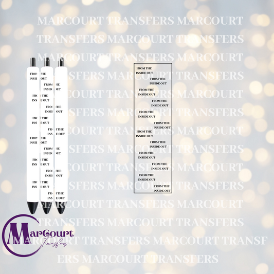 FROM THE INSIDE OUT PEN-UV PEN WRAP