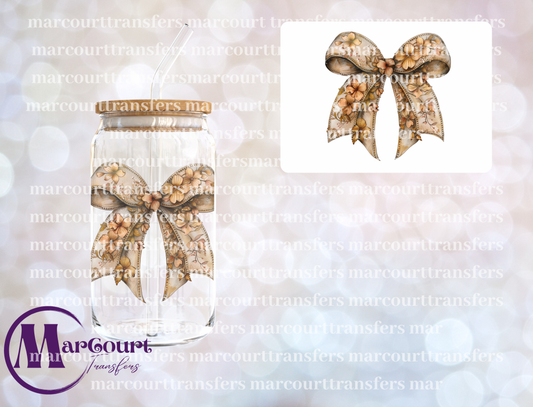 FALL BOW-DECAL-UV DTF CUP WRAP