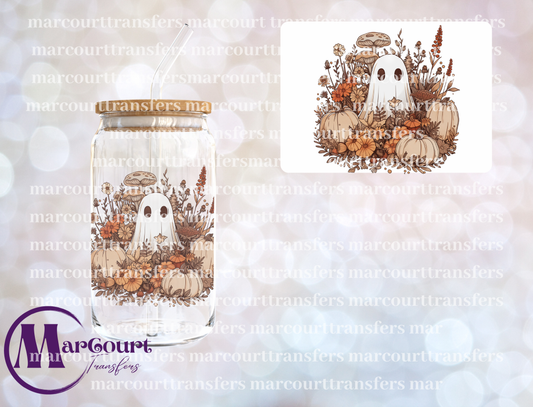 FALL GHOST-DECAL-UV DTF CUP WRAP