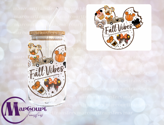 FALL VIBES MICKEY OUTLINE 2 WITH BITE-DECAL-UV DTF CUP WRAP