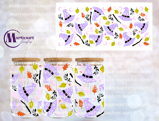 FALL WITCH HATS-16 0Z-UV DTF CUP WRAP