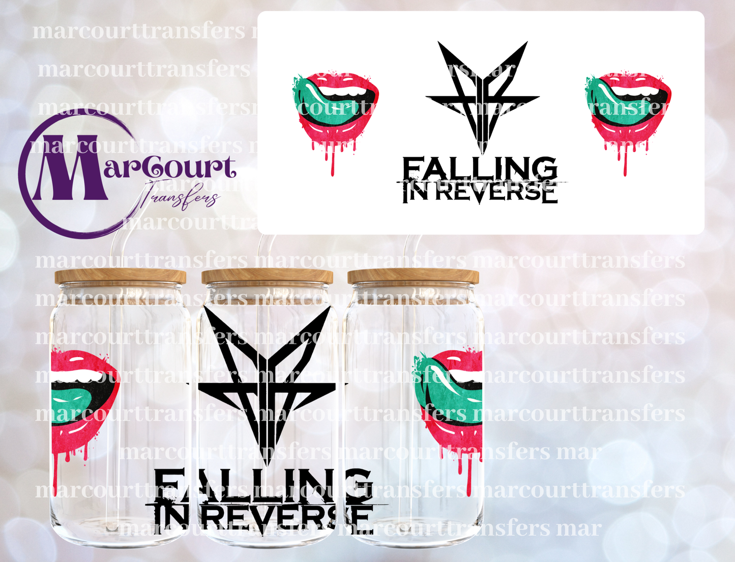 FALLING IN REVERSE-16 0Z-UV DTF CUP WRAP