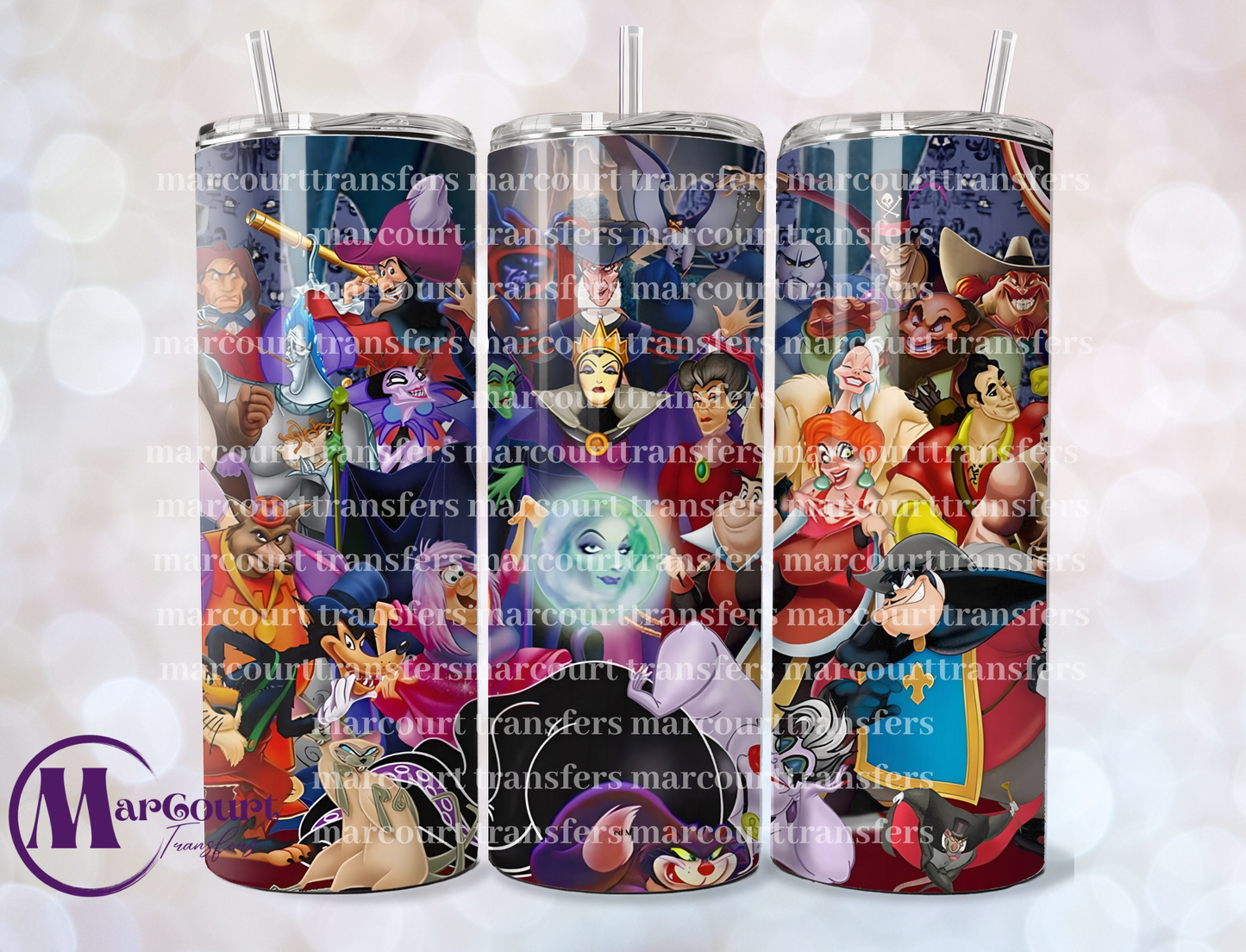 FANTASY VILLAINS-SKINNY TUMBLER TRANSFER
