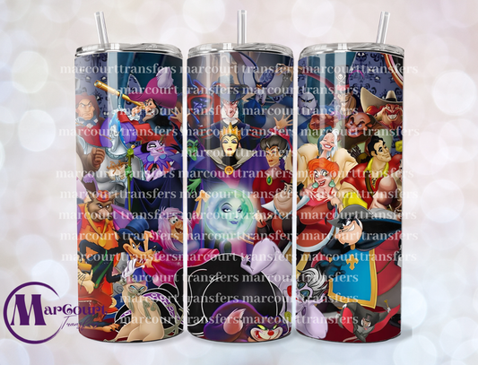 FANTASY VILLAINS-SKINNY TUMBLER TRANSFER