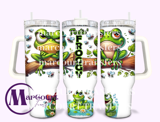 FEELIN FROGGY 2-40 0Z-UV DTF CUP WRAP