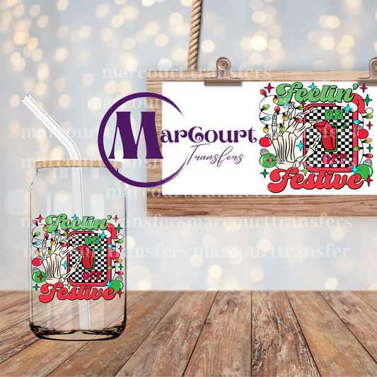 FEELING FESTIVE SWITCH-DECAL-UV DTF CUP WRAP