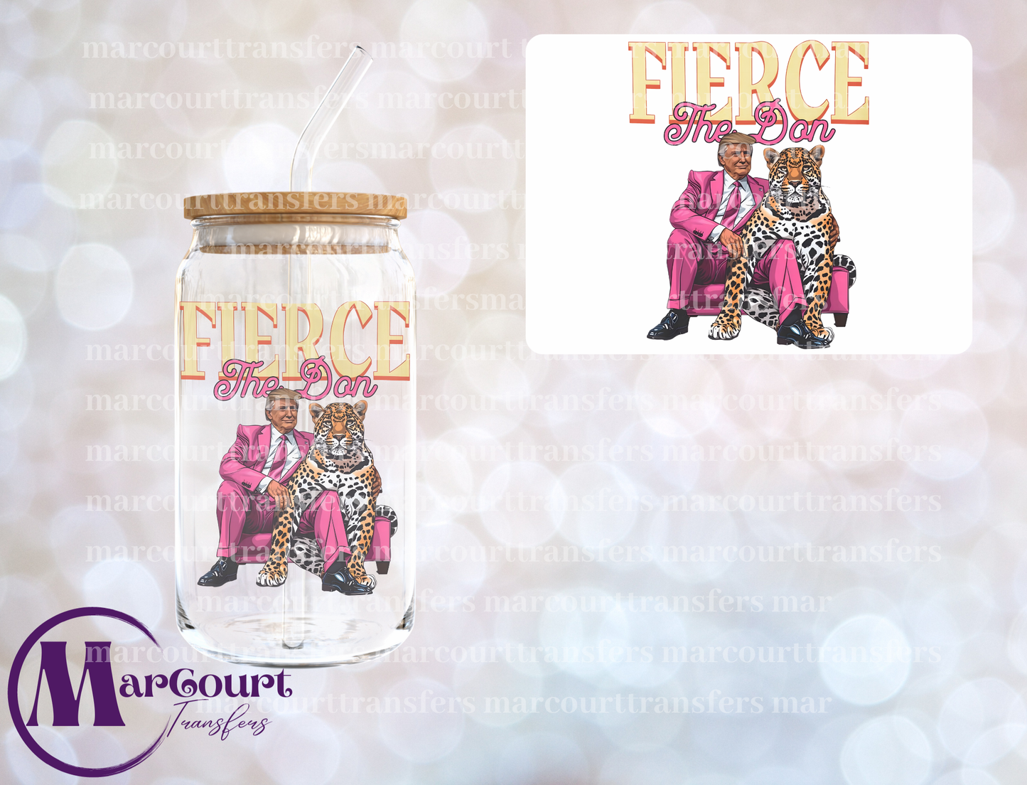 FIERCE THE DON-DECAL-UV DTF CUP WRAP