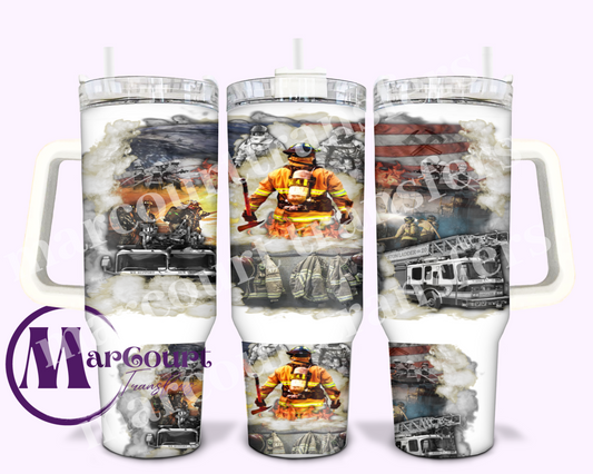 FIREFIGHTERS 2-40 0Z-UV DTF CUP WRAP