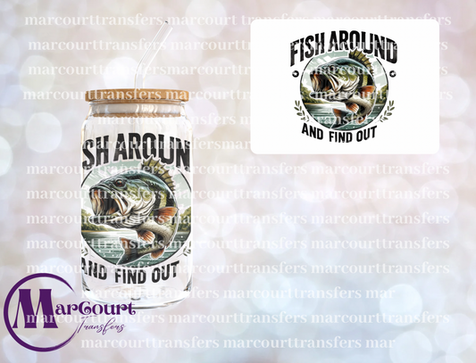 FISH AROUND AND FIND OUT-DECAL-UV DTF CUP WRAP