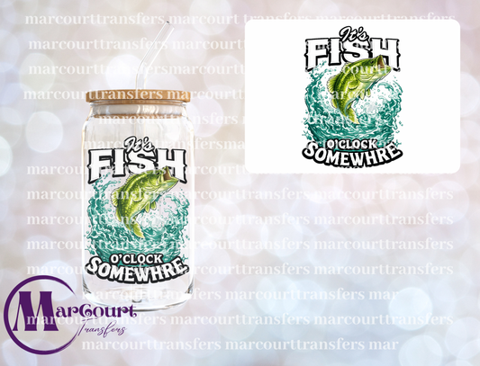 FISH O CLOCK-UV DTF CUP WRAP
