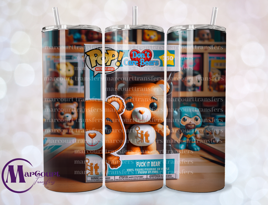 F IT CARE BEAR-SKINNY TUMBLER TRANSFER