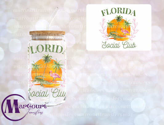 FLORIDA SOCIAL CLUB-DECAL-UV DTF CUP WRAP