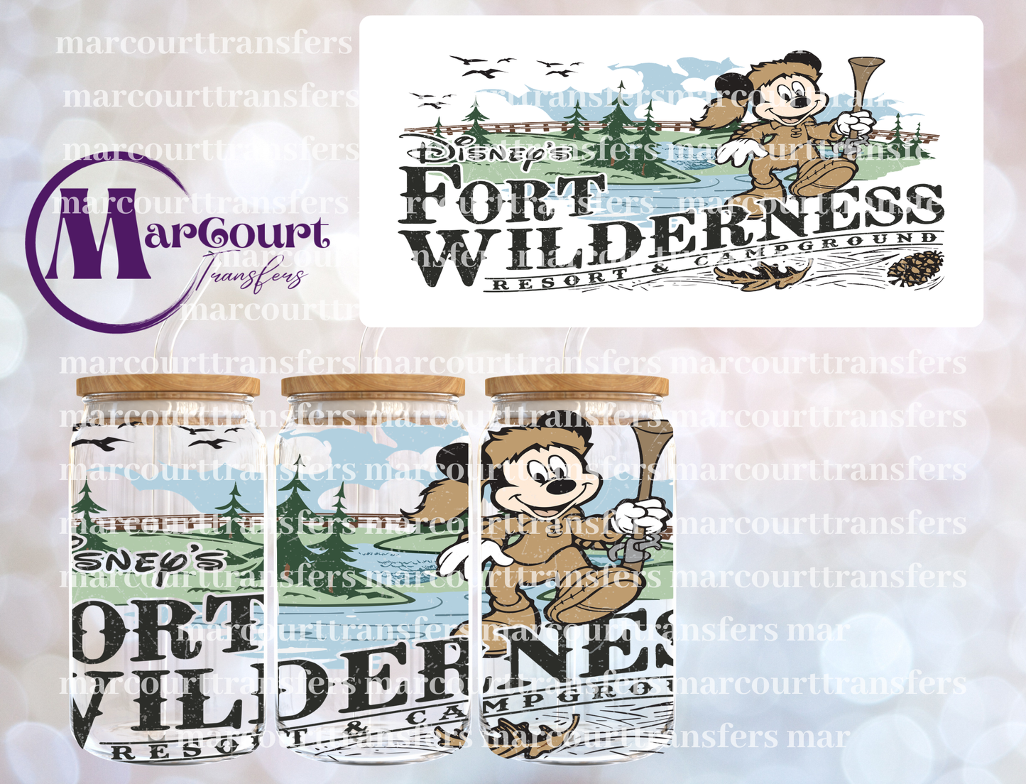 FORT WILDERNESS 2-16 0Z-UV DTF CUP WRAP