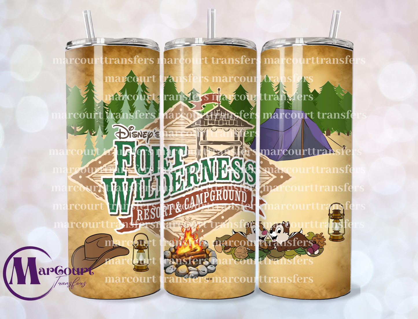 FORT WILDERNESS RESORT 1-20 OZ-UV DTF CUP WRAP