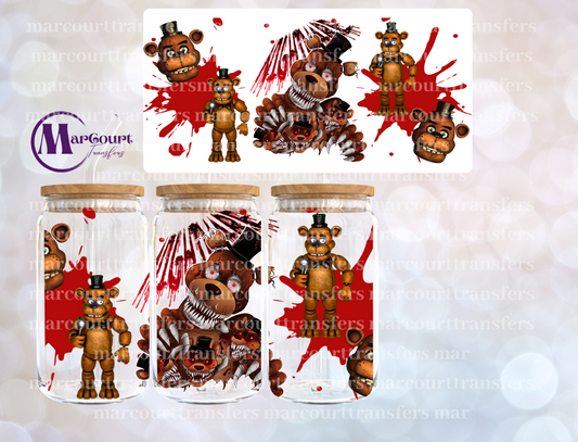 FREDDY OF FIVE NIGHTS AT FREDDYS-16 0Z-UV DTF CUP WRAP