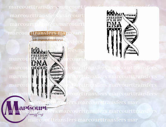FREEDOM IT'S IN MY DNA-UV DTF CUP WRAP