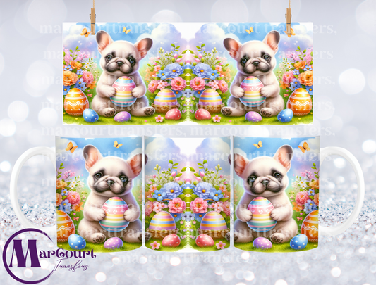 FRENCH BULLDOG EASTER-MUG TRANSFER