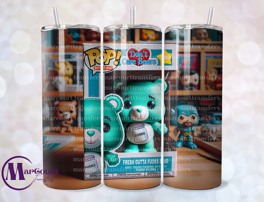 FRESH OUTTA Fs CARE BEAR-SKINNY TUMBLER TRANSFER