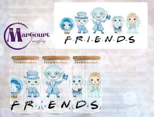 FRIENDS HAUNTED MANSION-16 0Z-UV DTF CUP WRAP