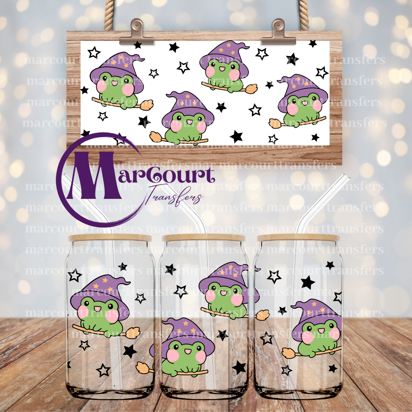 FROG WITCH-16 0Z-UV DTF CUP WRAP