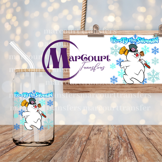 FROSTY THE SNOWMAN 2-DECAL-UV DTF CUP WRAP