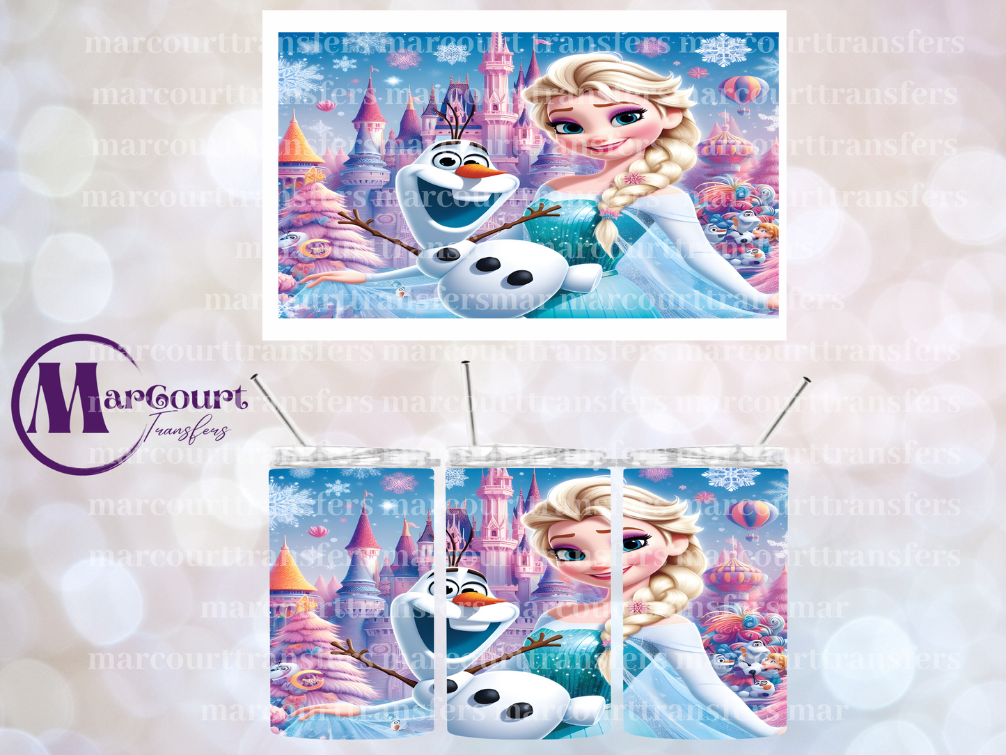 FROZEN-12 OZ TUMBLER SUBLIMATION