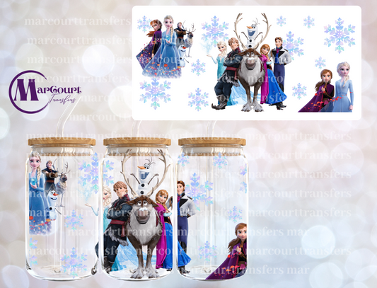 FROZEN 2-16 0Z-UV DTF CUP WRAP