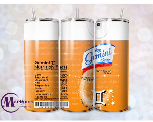 GEMINI SPRAY-SKINNY TUMBLER TRANSFER