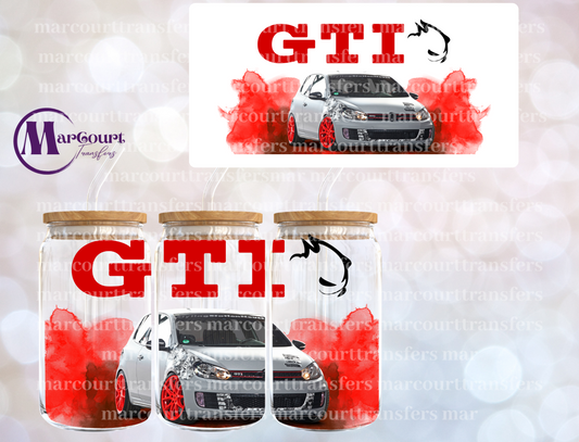 VOLKSWAGEN GTI-16 0Z-UV DTF CUP WRAP