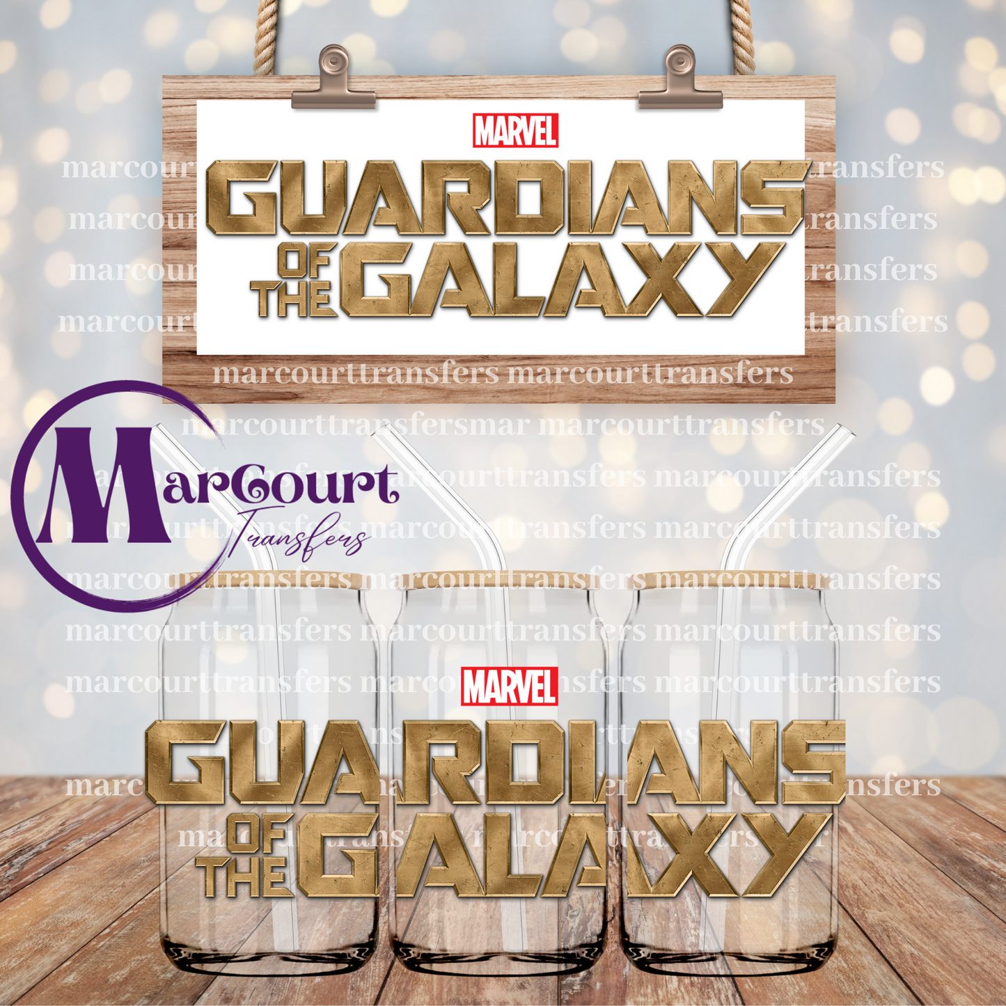 GUARDIANS OF THE GALAXY-16 0Z.-UV DTF CUP WRAP