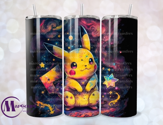 GALAXY PIKACHU-SKINNY TUMBLER TRANSFER