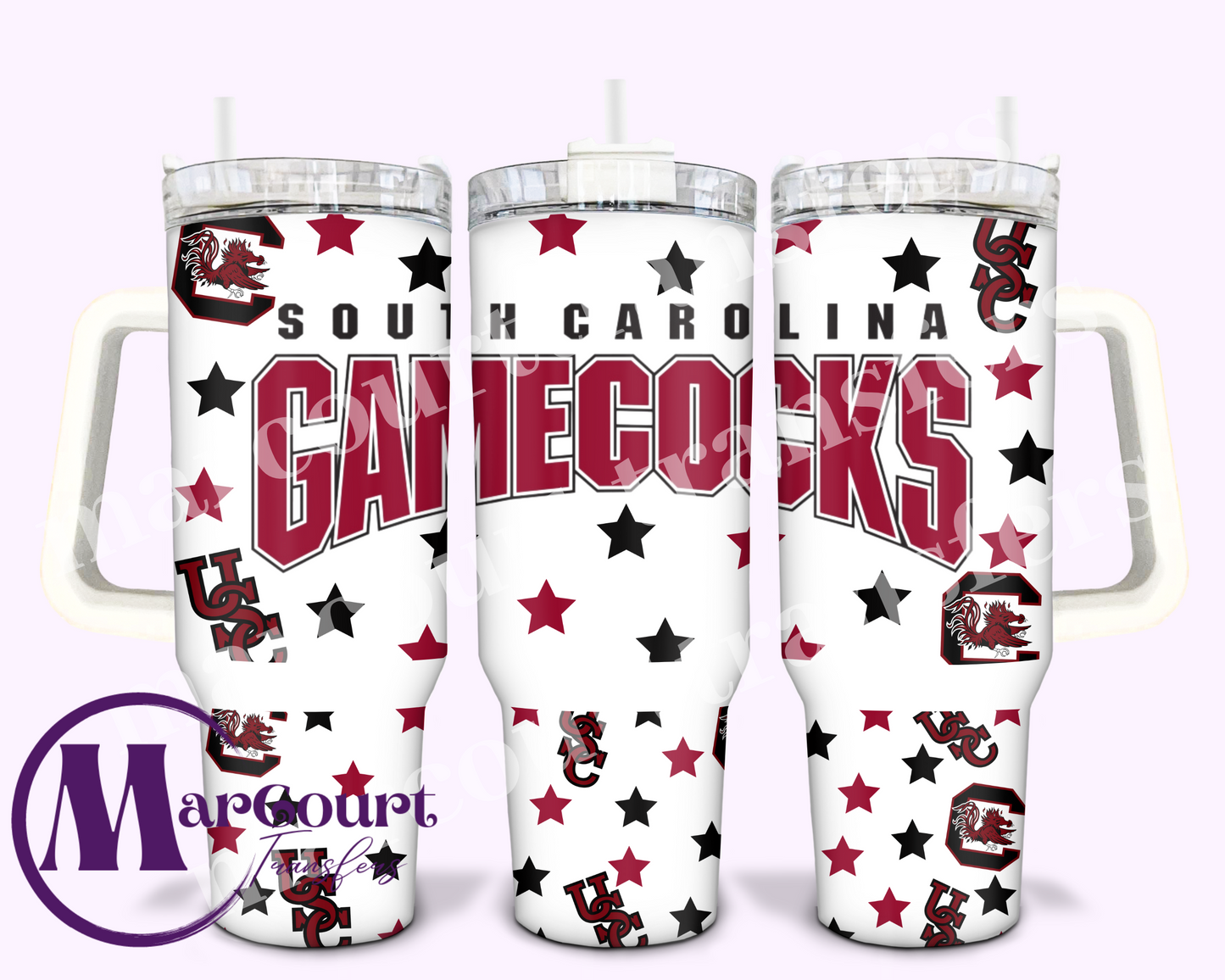 GAMECOCKS-40 0Z-UV DTF CUP WRAP