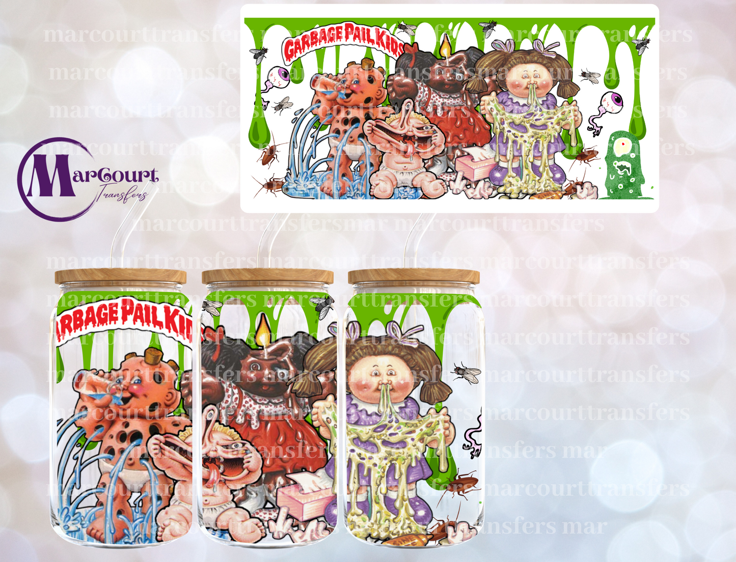 GARBAGE PAIL KIDS-16 0Z-UV DTF CUP WRAP