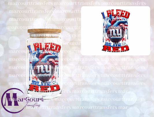 GIANTS I BLEED BLUE AND RED-DECAL-UV DTF CUP WRAP