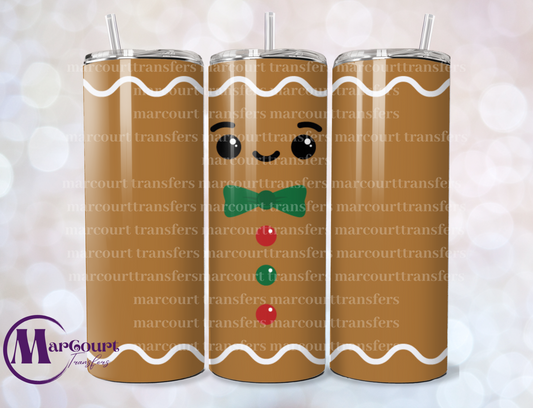 GINGERBREAD MAN-SKINNY TUMBLER TRANSFER