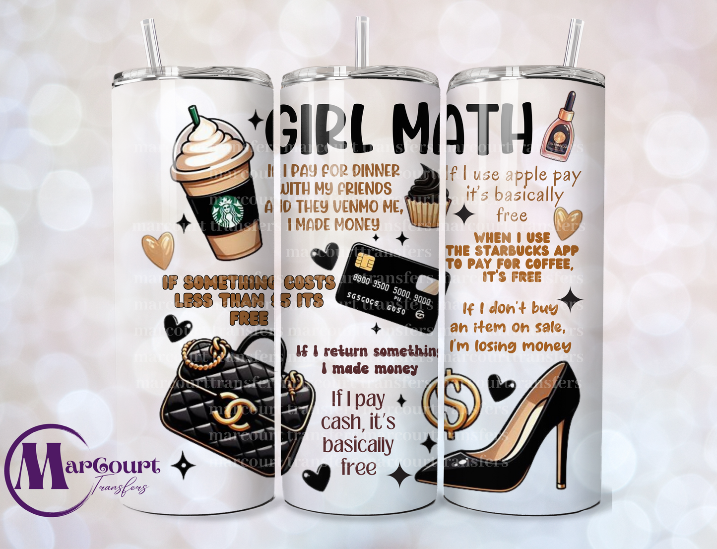 GIRL MATH-20 OZ-UV DTF CUP WRAP