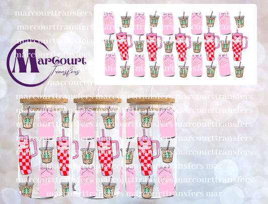 GIRLY DRINKS-16 0Z-UV DTF CUP WRAP