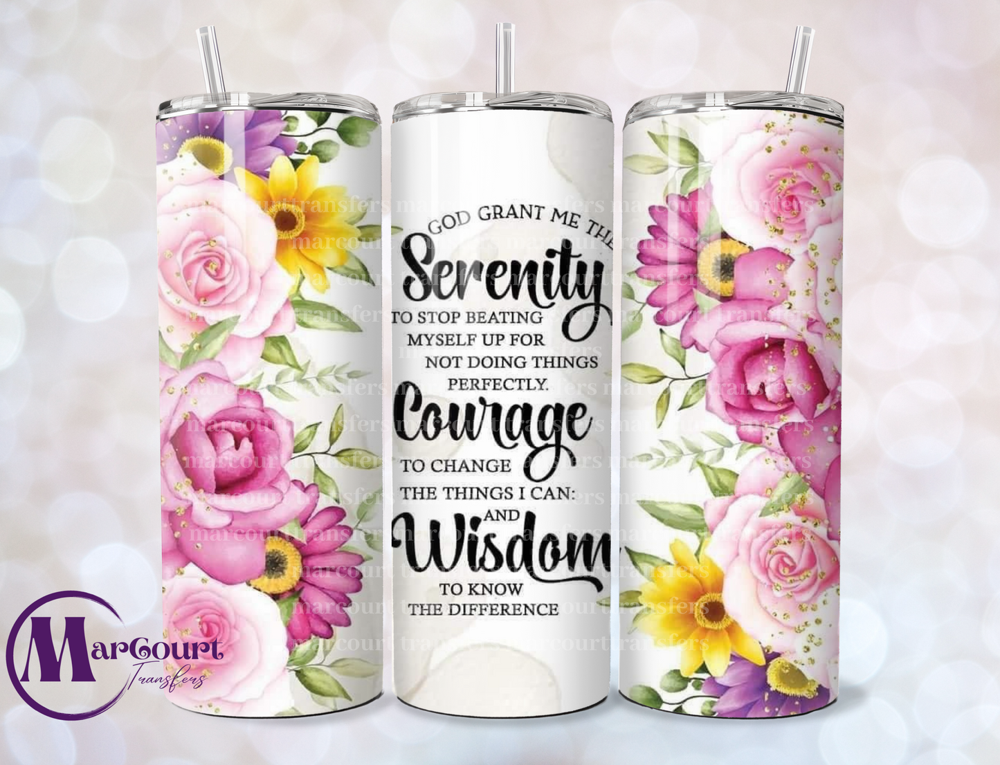 GO GRANT ME THE SERENITY-SKINNY TUMBLER TRANSFER