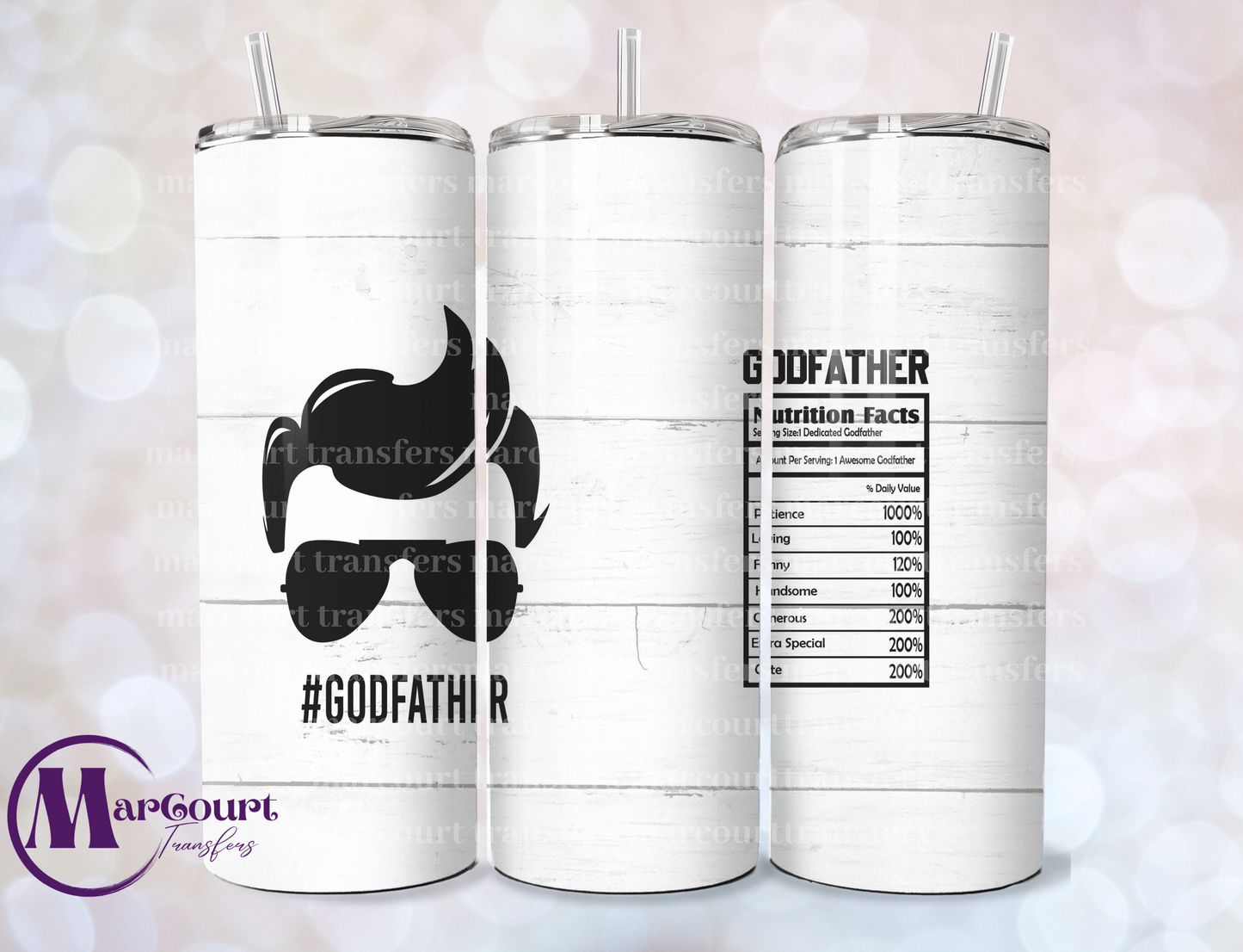 GODFATHER-SKINNY TUMBLER TRANSFER