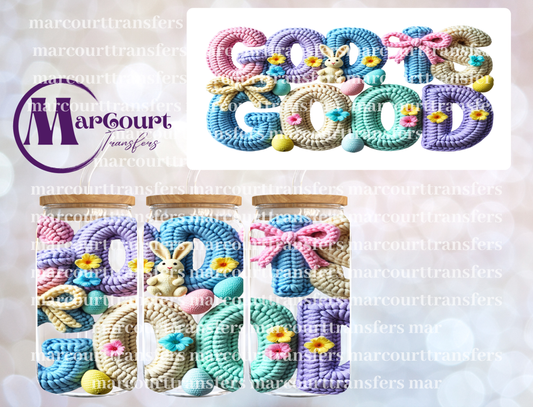 GOD IS GOOD FAUX YARN-16 0Z-UV DTF CUP WRAP