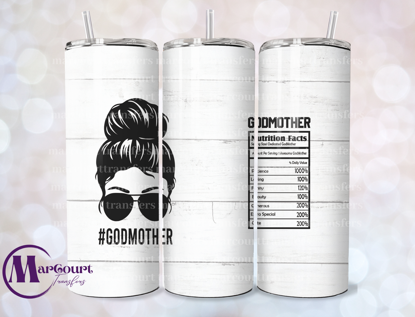 GODMOTHER-SKINNY TUMBLER TRANSFER