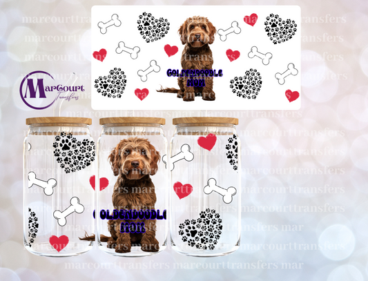 GOLDENDOODLE MOM-16 0Z-UV DTF CUP WRAP