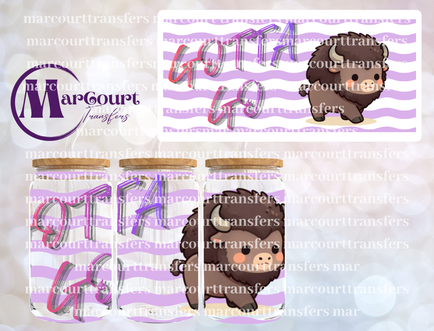 GOTTA GO BUFFALO-16 0Z-UV DTF CUP WRAP